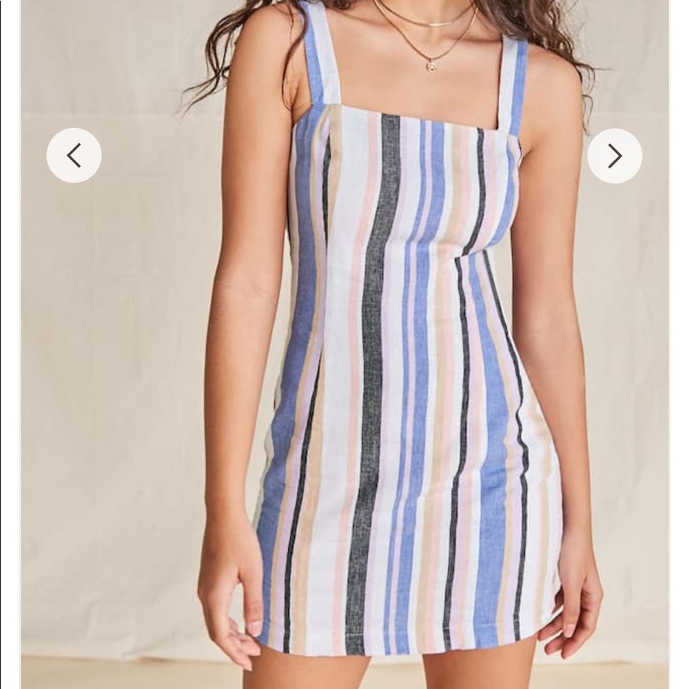 Linen Striped Dress